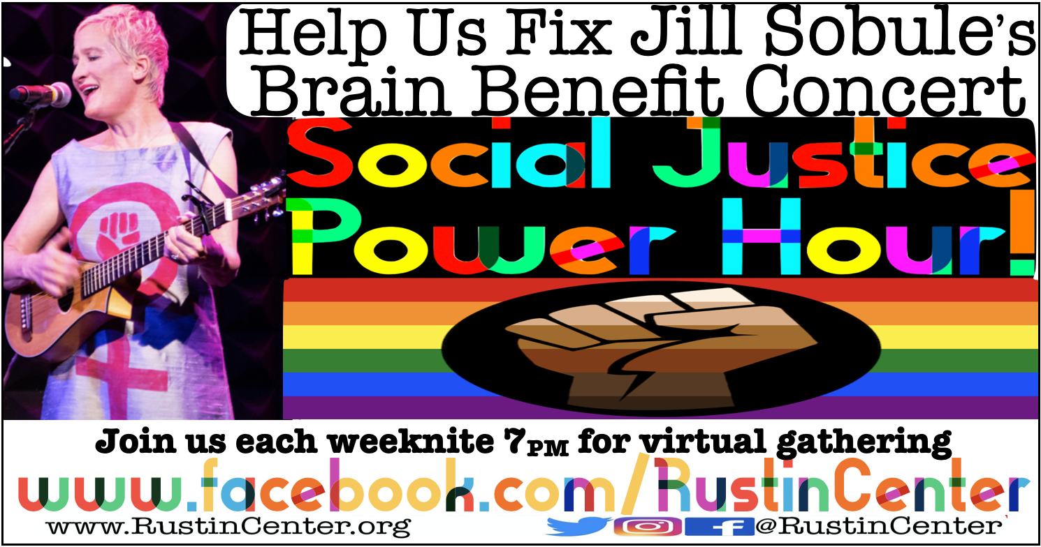 Social Justice Power Hour Pre-Brain Surgery Shindig for the Beautiful Jill Sobule!