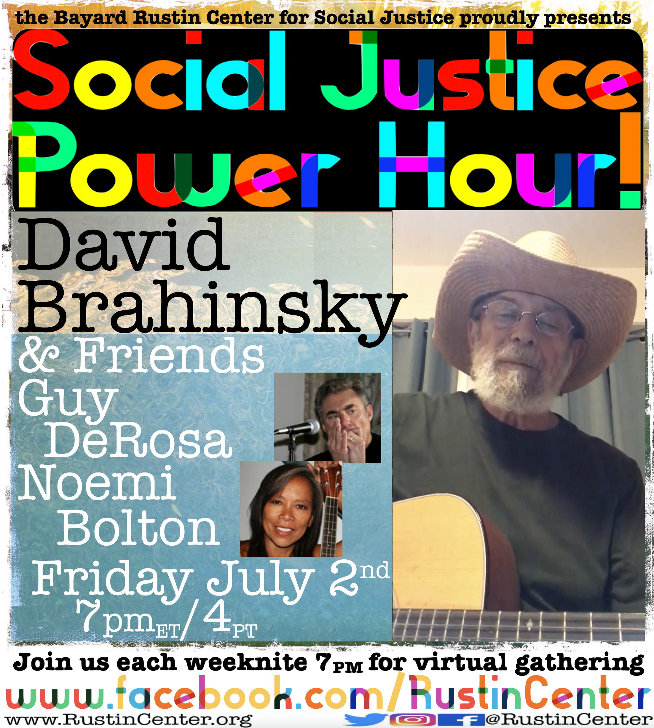 David Brahinsky & Friends 1st Friday Folk ~ Social Justice Power Hour