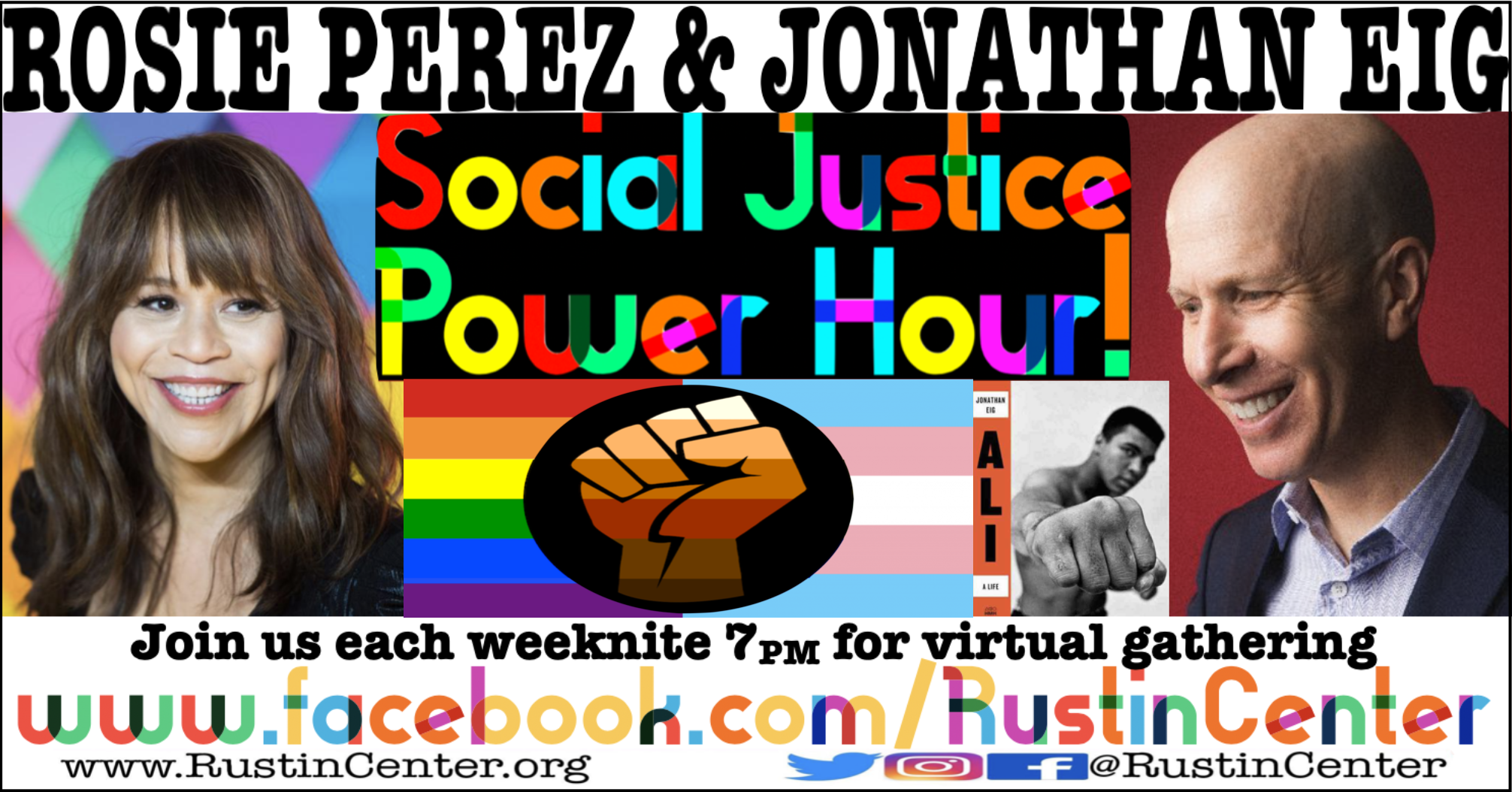 Rosie Perez & Jonathan Eig *Throwback Thursday* Social Justice Power Hour!