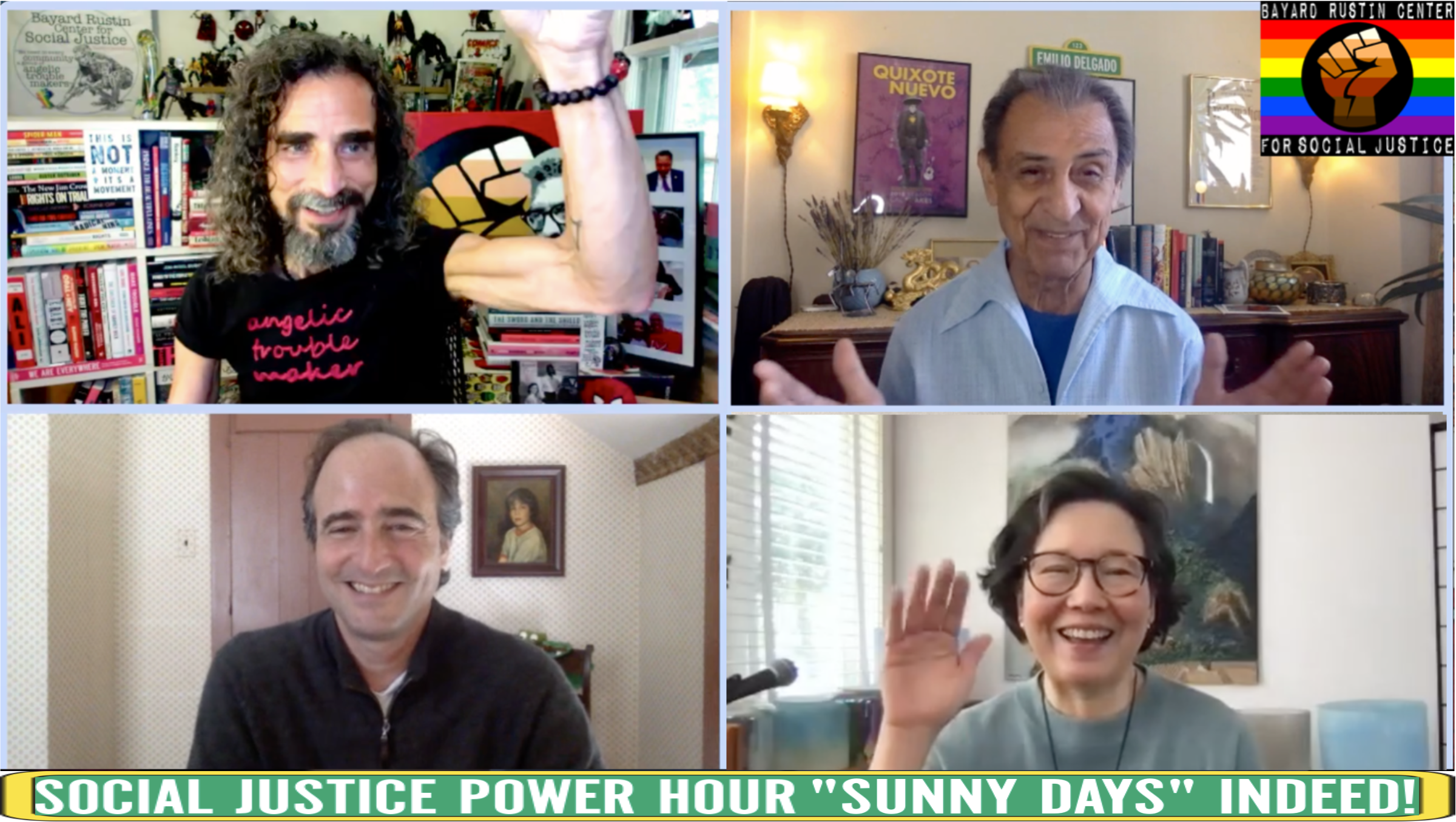 David Kamp, Emilio Delgado &amp; Bernadette Yao *Throwback Thursday* Social Justice Power Hour! 