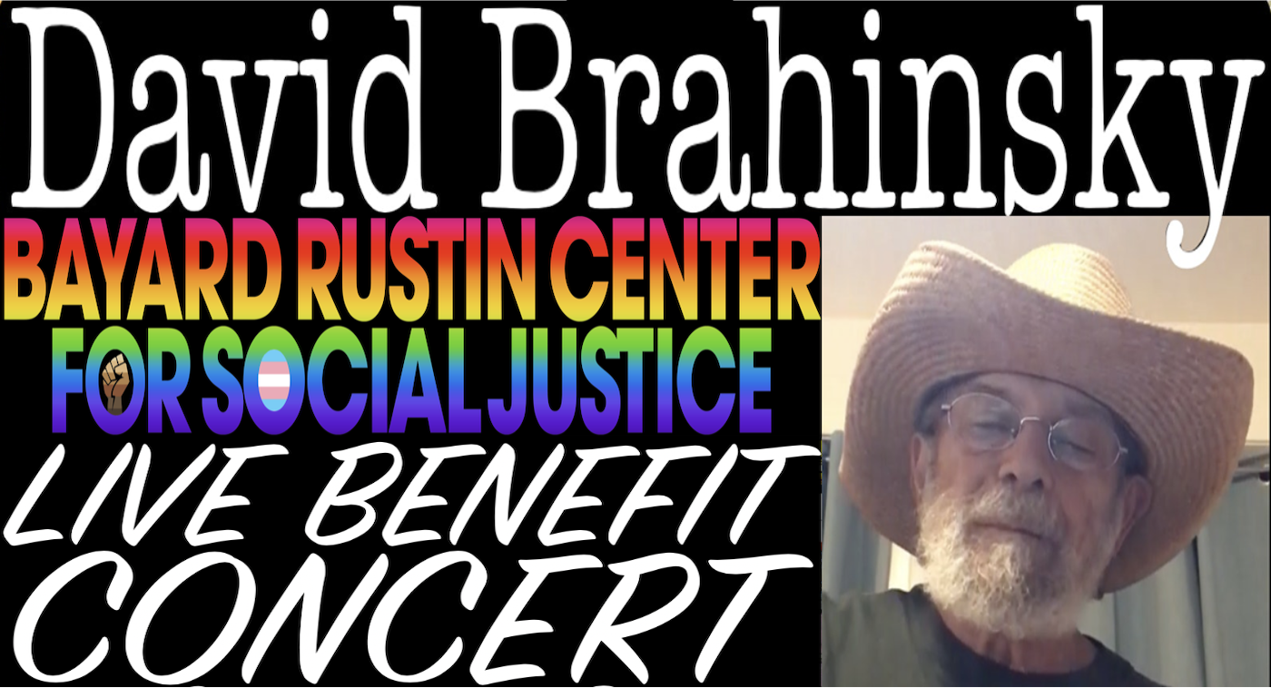 David Brahinsky LIVE BENEFIT Concert~ Social Justice Power Hour First Friday FOLK!