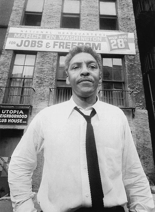 With the March on Washington Less Than a Month Away, Rustin Poses in ...