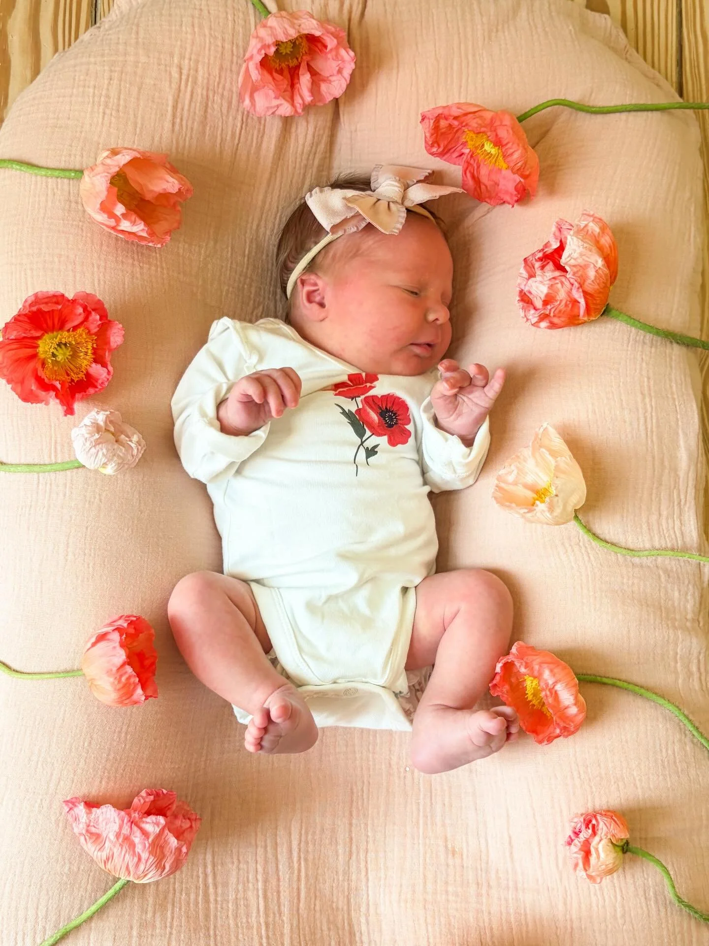 🌸happy due date to our little wildflower (hanks nickname for her🥹)&mdash; Poppy Grace (my maiden name is Popham so it&rsquo;s a nod to that, and Grace is also my middle name)🌸

most of my boys came after their due date (well into weeks 40 &amp; 41