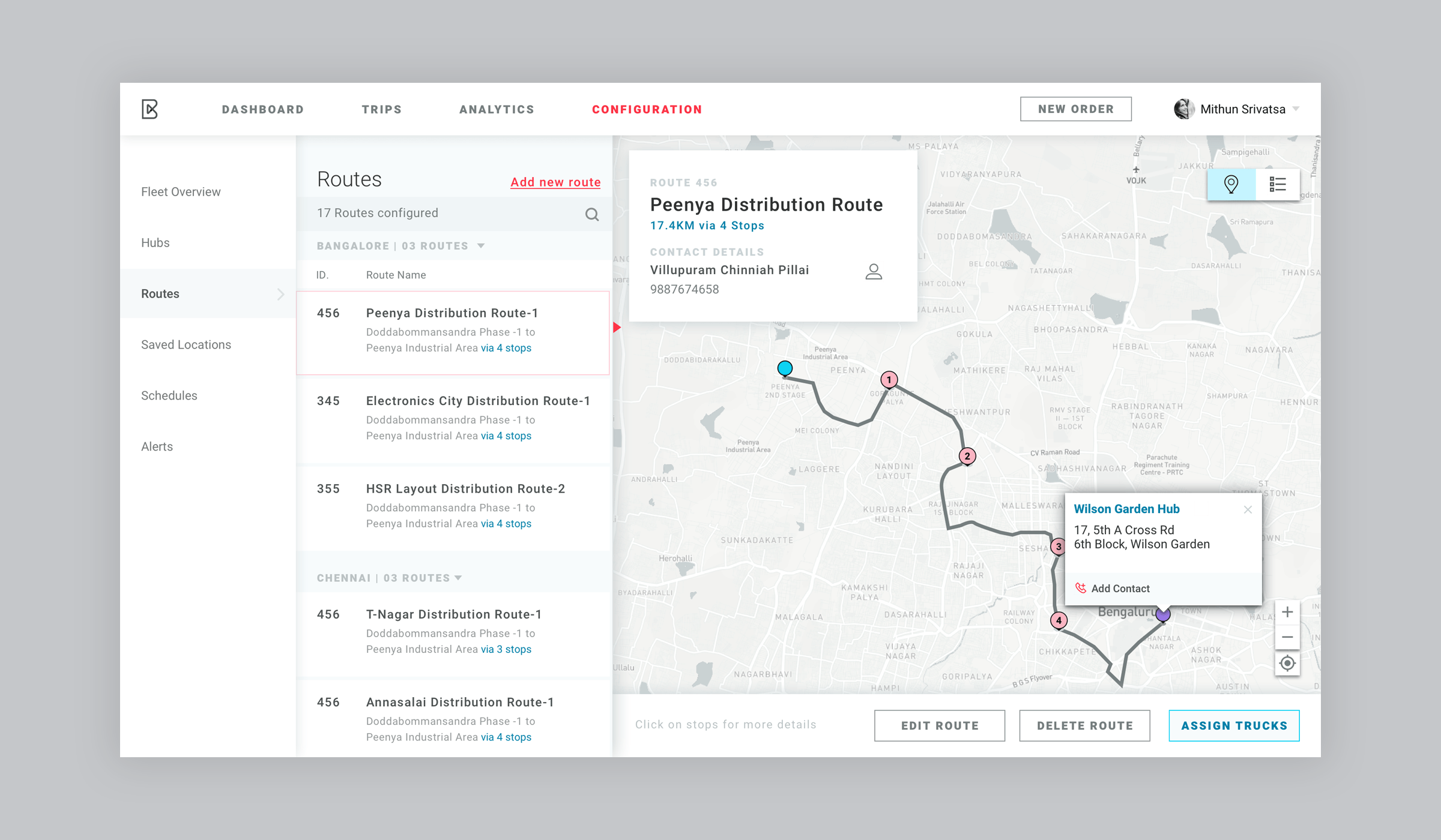 Route Configuration