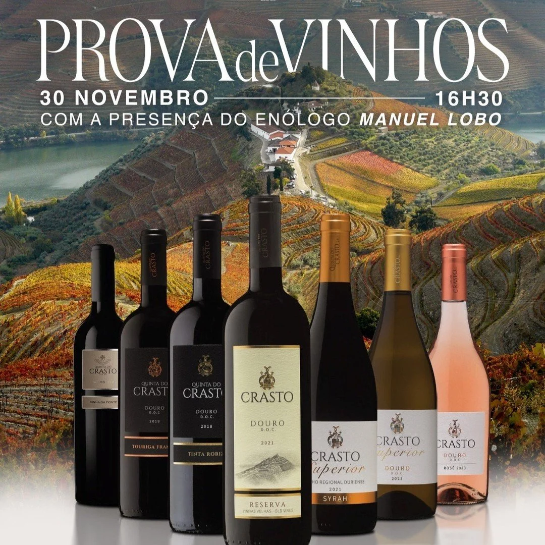 S&aacute;bado dia 30 de Novembro!!!

Prova de Quinta Do Crasto &aacute;s 16:30 com a presen&ccedil;a do en&oacute;logo Manuel Lobo
