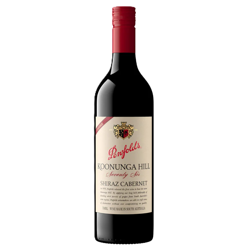 Vinho Tinto Penfolds Koonunga 76 Shiraz Cabernet 2017 75cl
