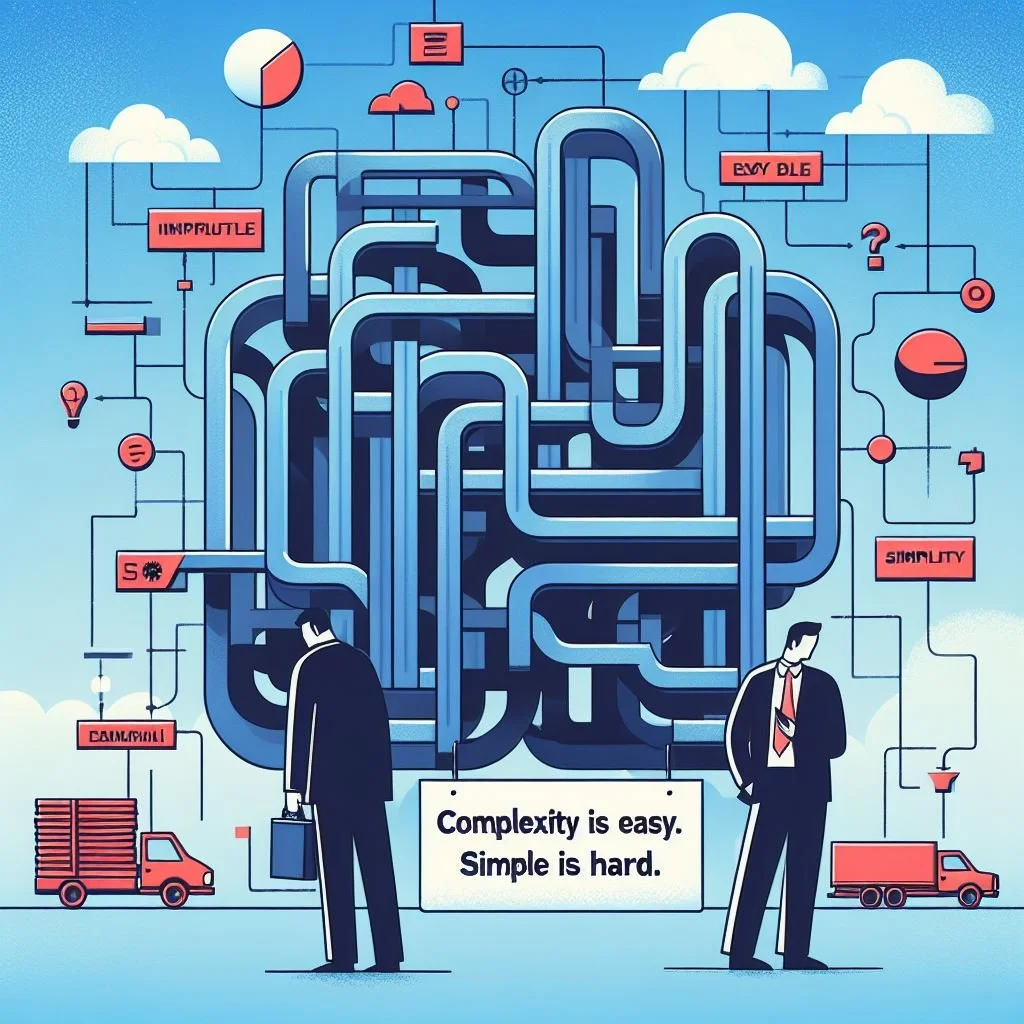 Complexity is easy. Simple is hard.