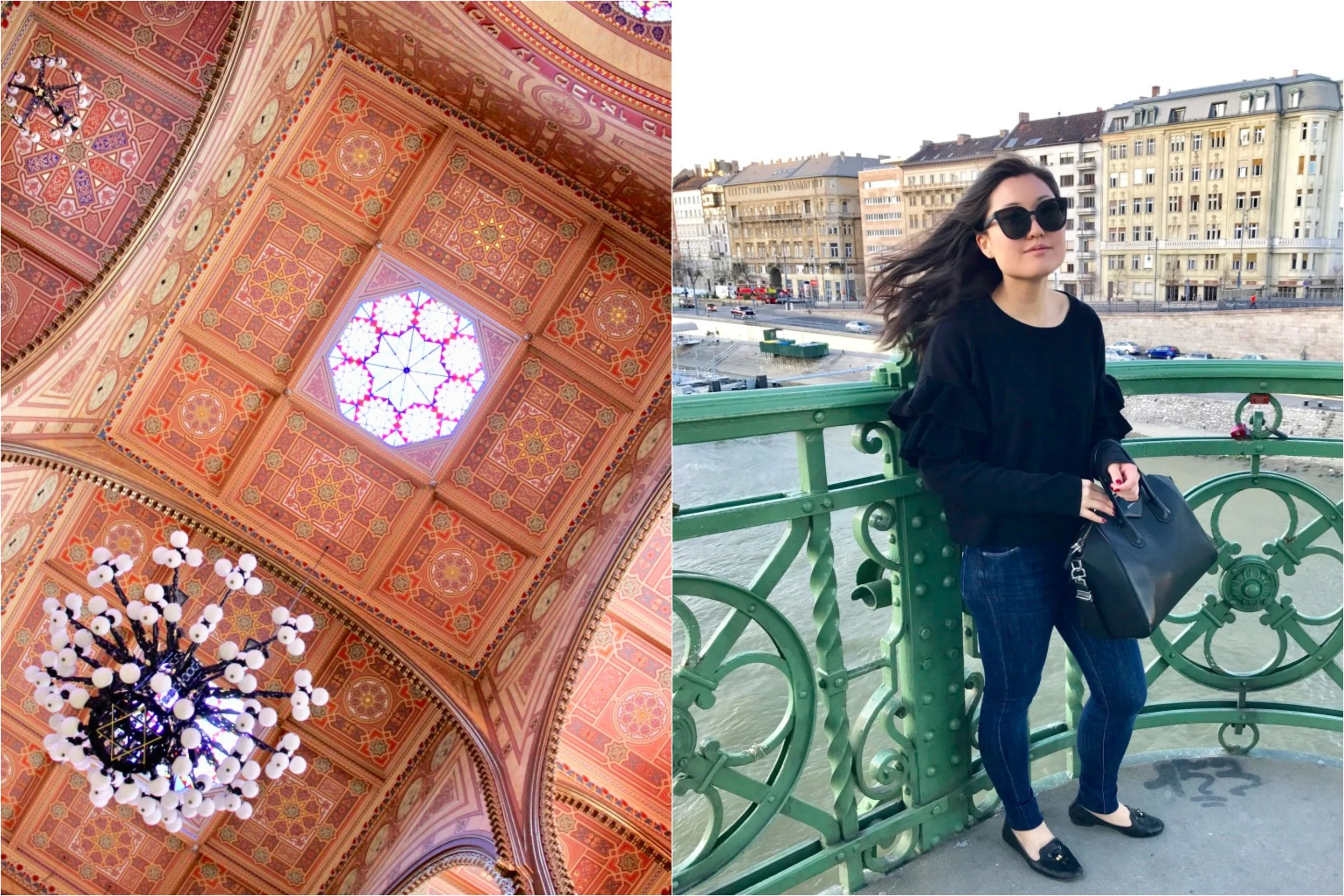 Collage - synagogue ceiling and bridge outfit.jpg