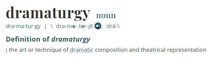 So What S A Dramaturg Max A Mccreary