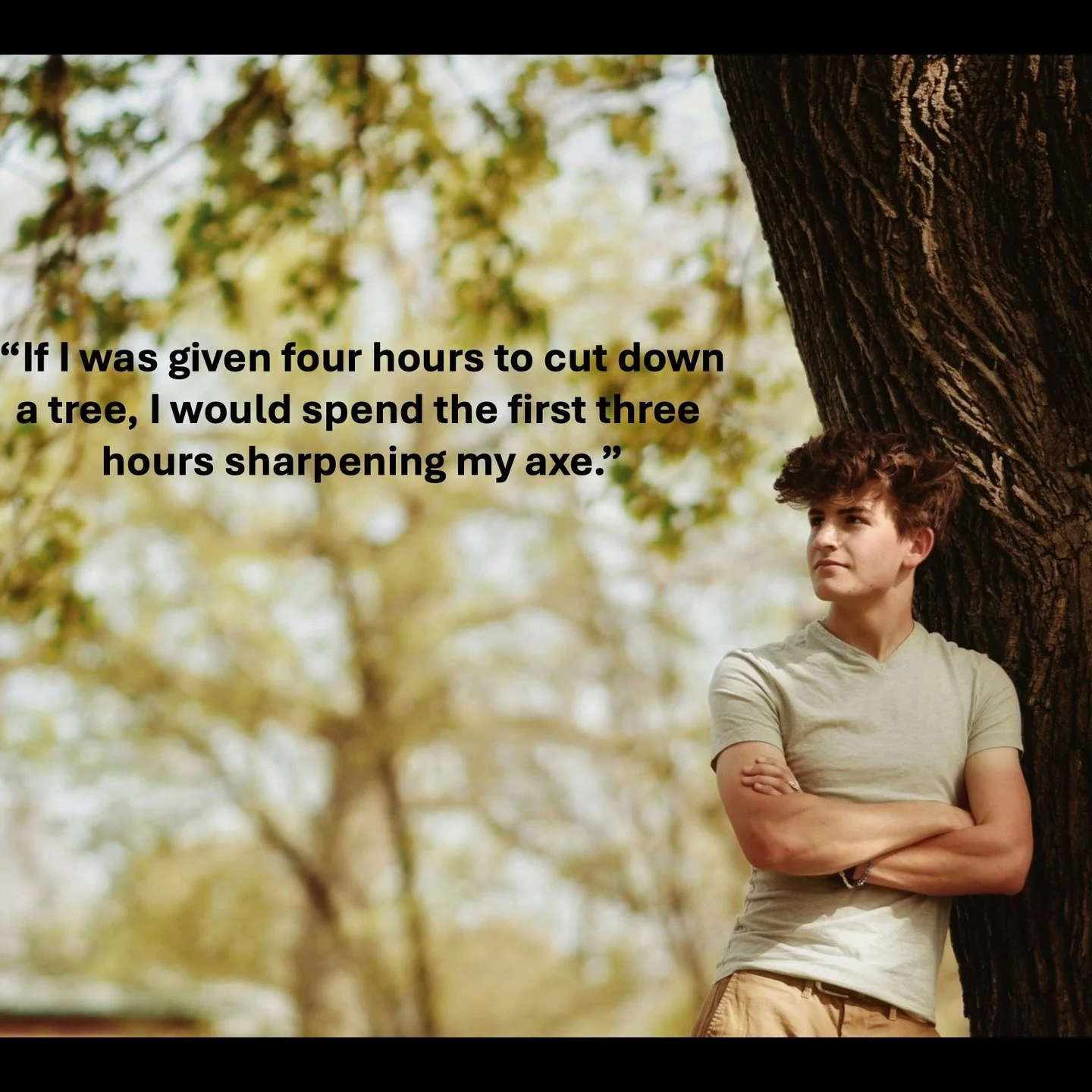 Fully investing in training improves the proficiency of athletes one training experience at a time. Training is the time you spend &quot;sharpening your axe.&quot;

If you don't sharpen your axe it is going to be very difficult to chop down the next 