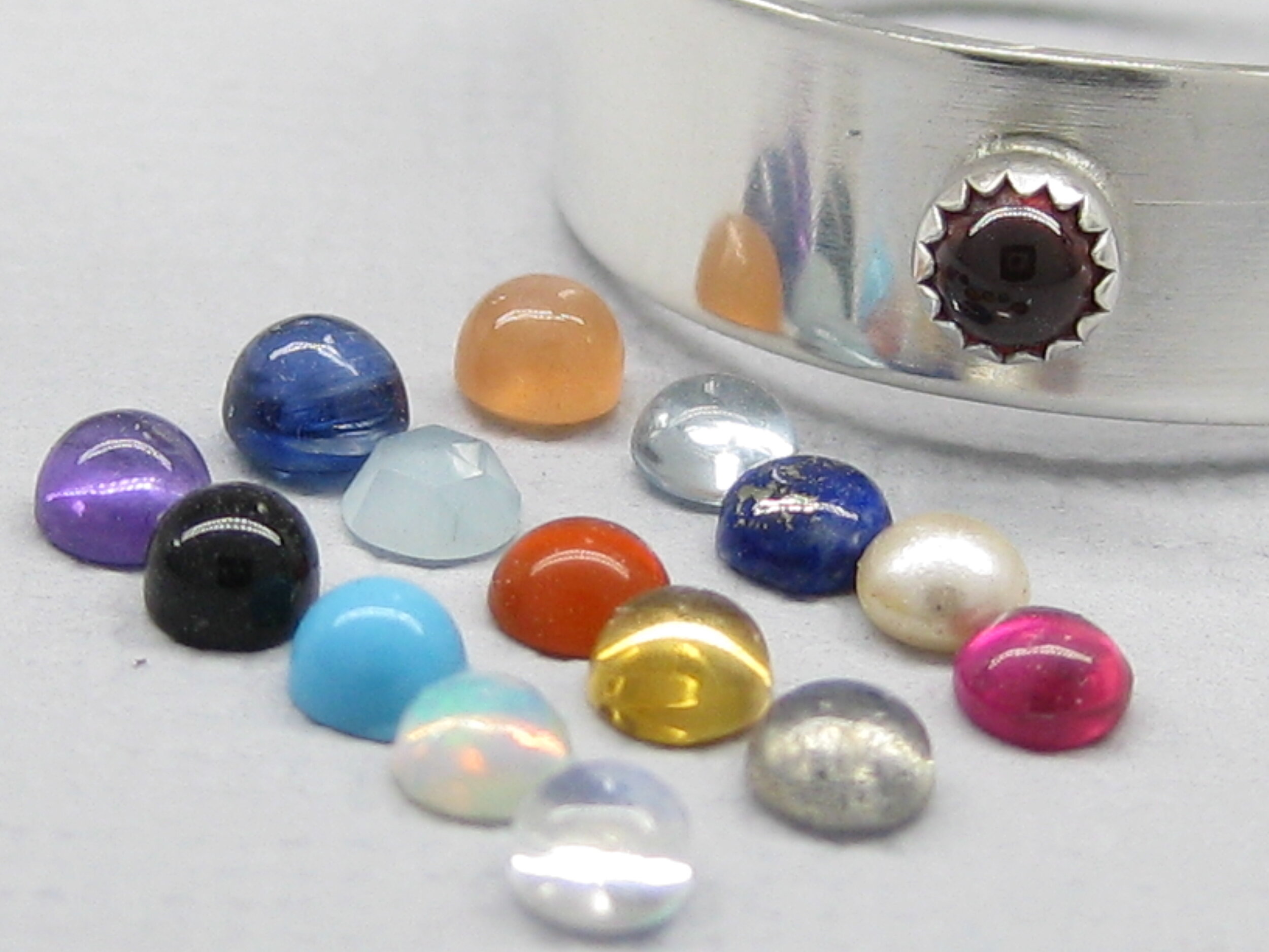 Gemstones to choose from for wrap rings