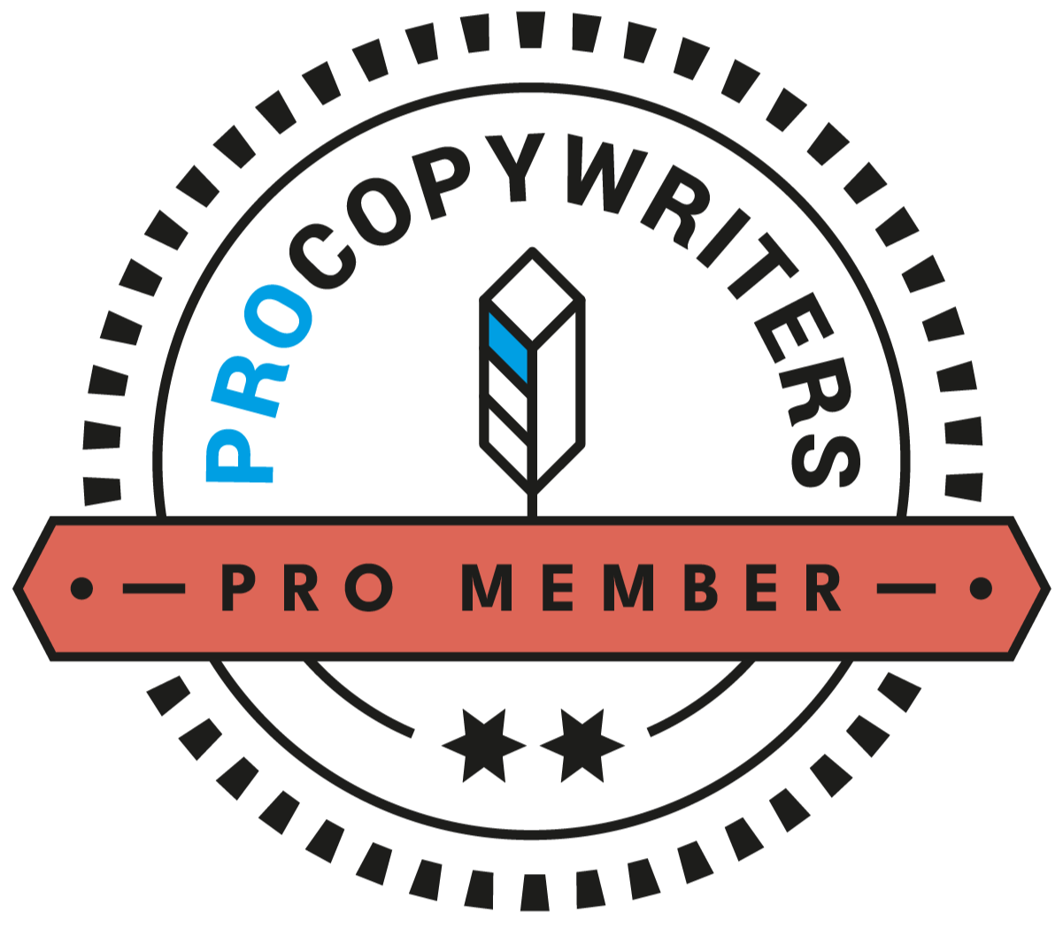 pro copywriters pro member logo copy bee creative