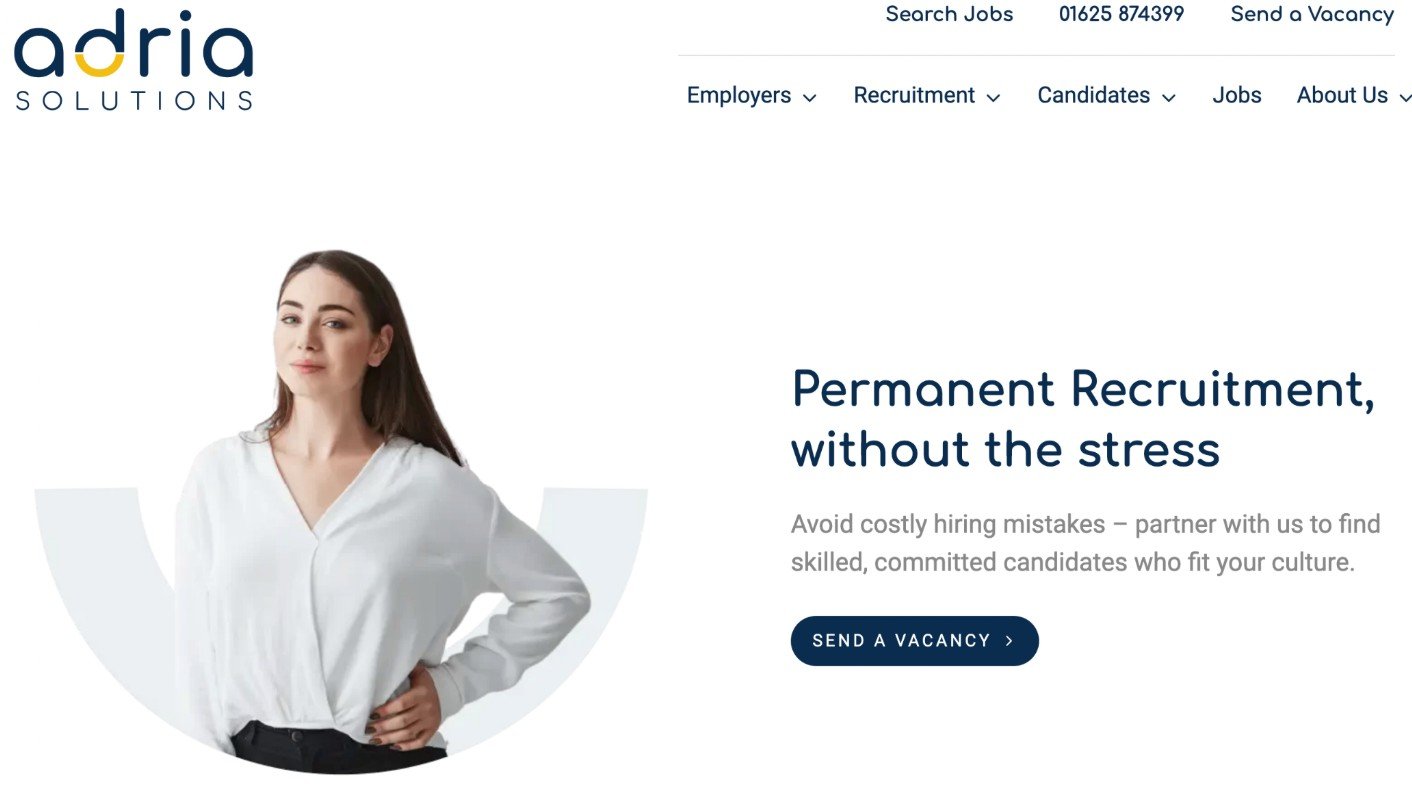 adria solutions website copywriting example 2