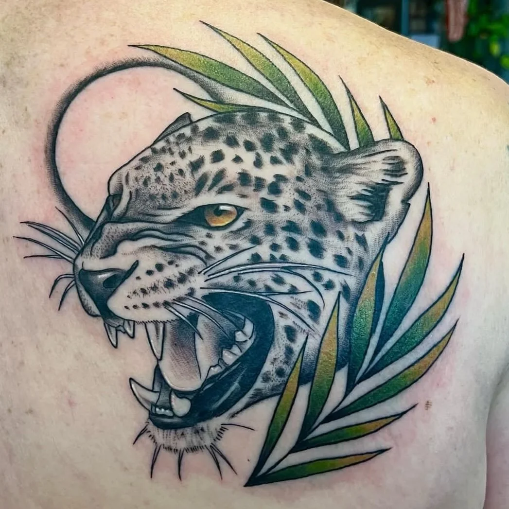 Tattooed by @sknapp_ink with a clean and classic style!