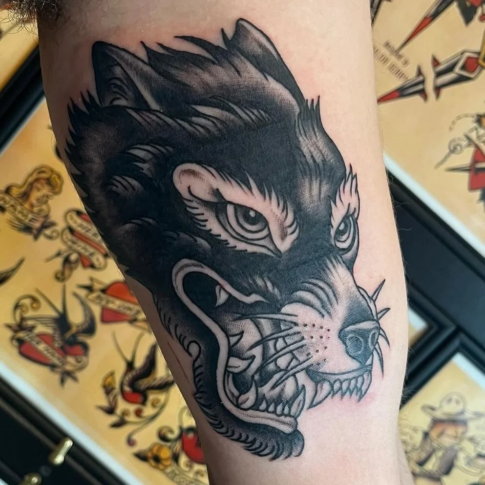 Tattooed by @sknapp_ink at @twosonstattoo !! We take walk-ins daily and book appointments, Mon-Sat 12-8