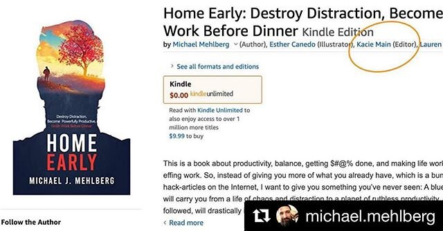 it was such an honor working with @michael.mehlberg to make his dream of writing a book a reality! this book is such a refreshing look at productivity. it looks at the hustle and grind culture right in the face and proves there&rsquo;s another way. a