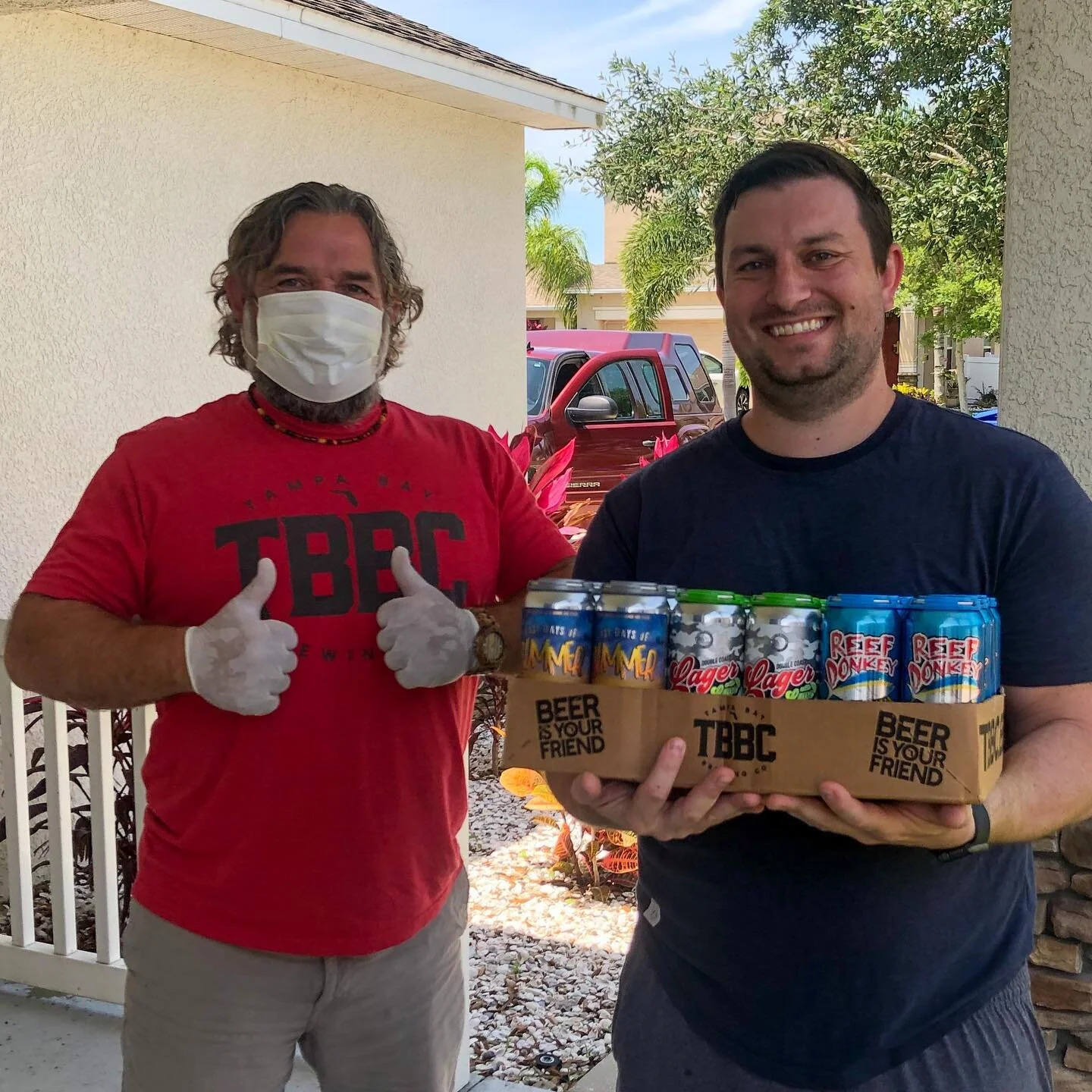 Filming may be postponed, but we&rsquo;re still trying to support the local #beercommunity as best we can!🍻 Thank you @tbbco for making the trip down to Ruskin! We&rsquo;ve already broken into the &ldquo;Pool Party&rdquo; case! 👏🏻