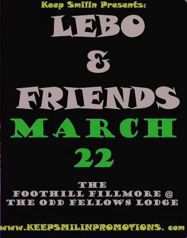 BRING JOY/LEBO AND FRIENDS SPRING JUBILEE - LIVE in AUBURN @ THE FOOTHILL FILLMORE