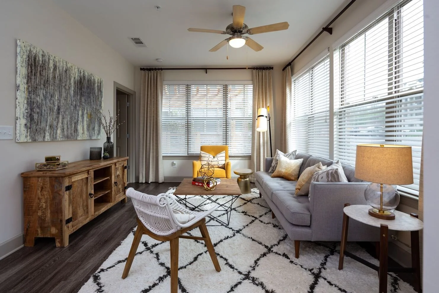 One Metro Center living room