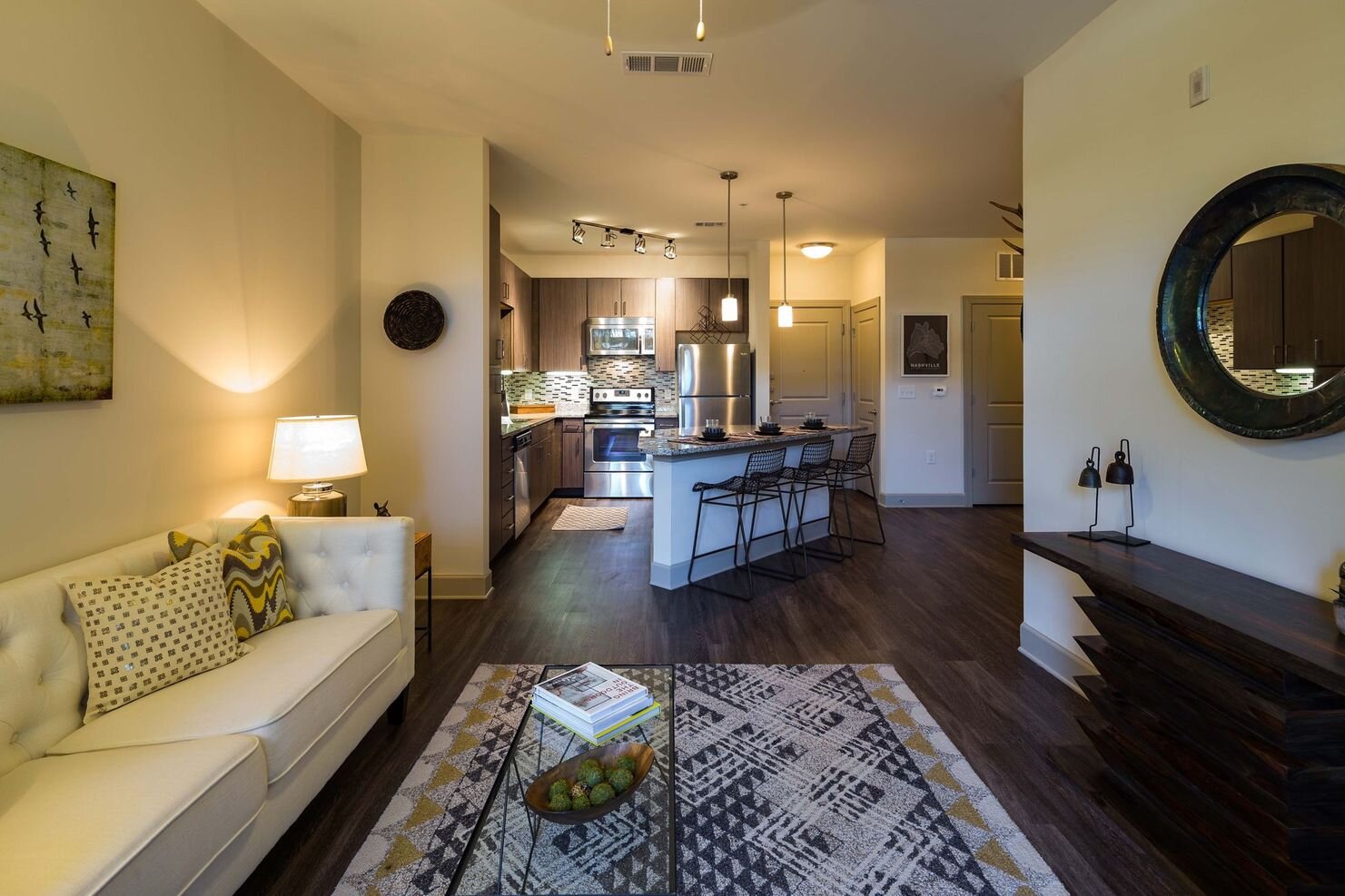 One Metro Center living room