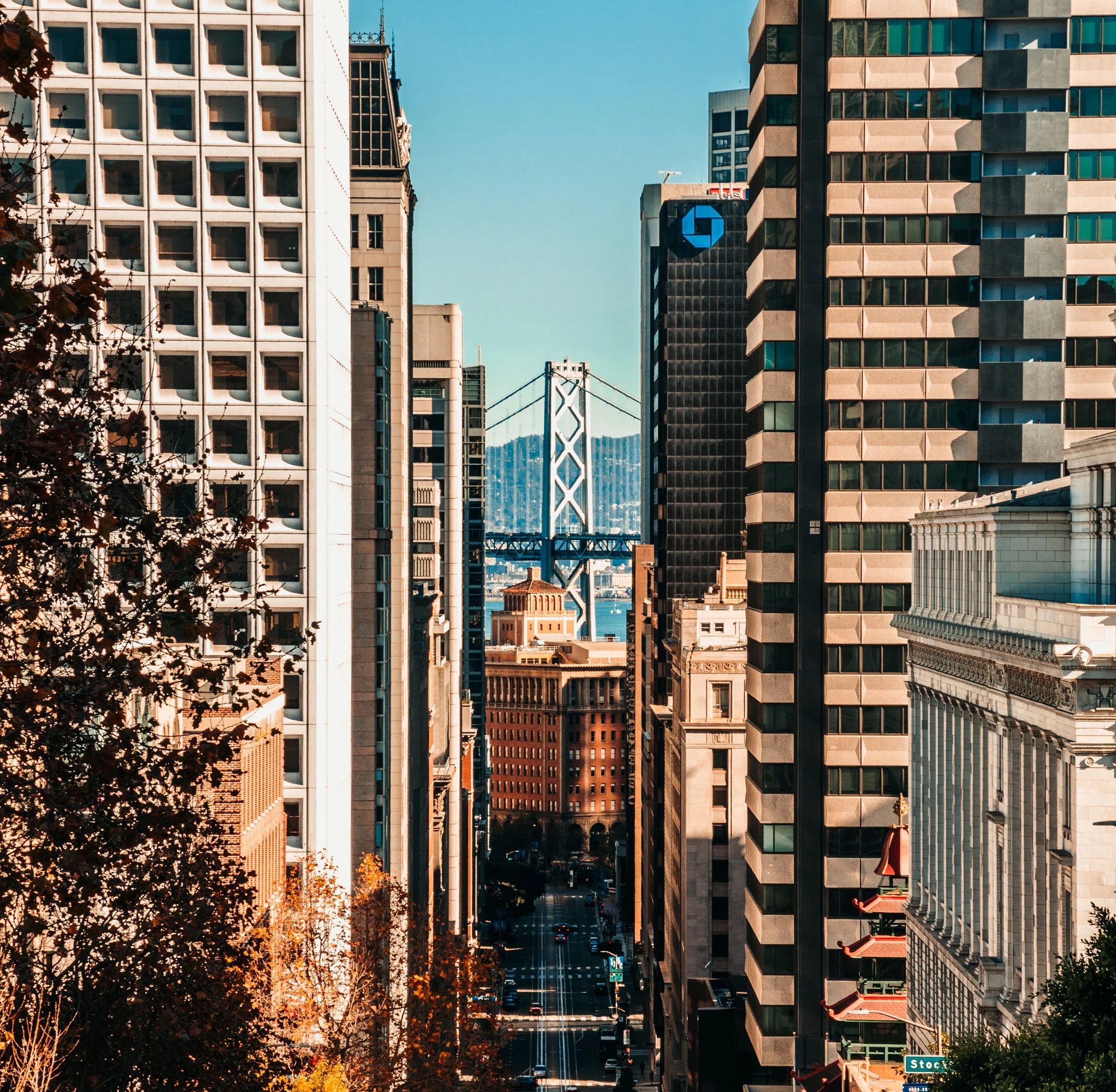 Downtown street scene