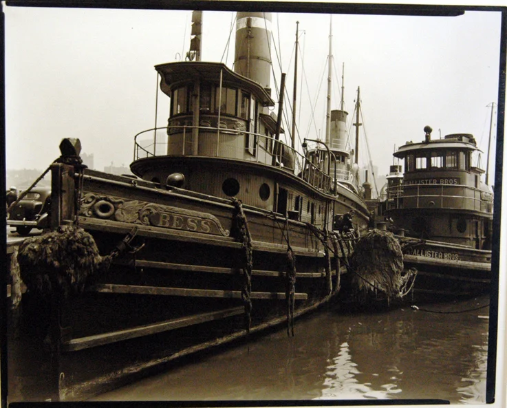 Tugboats docks at wharf