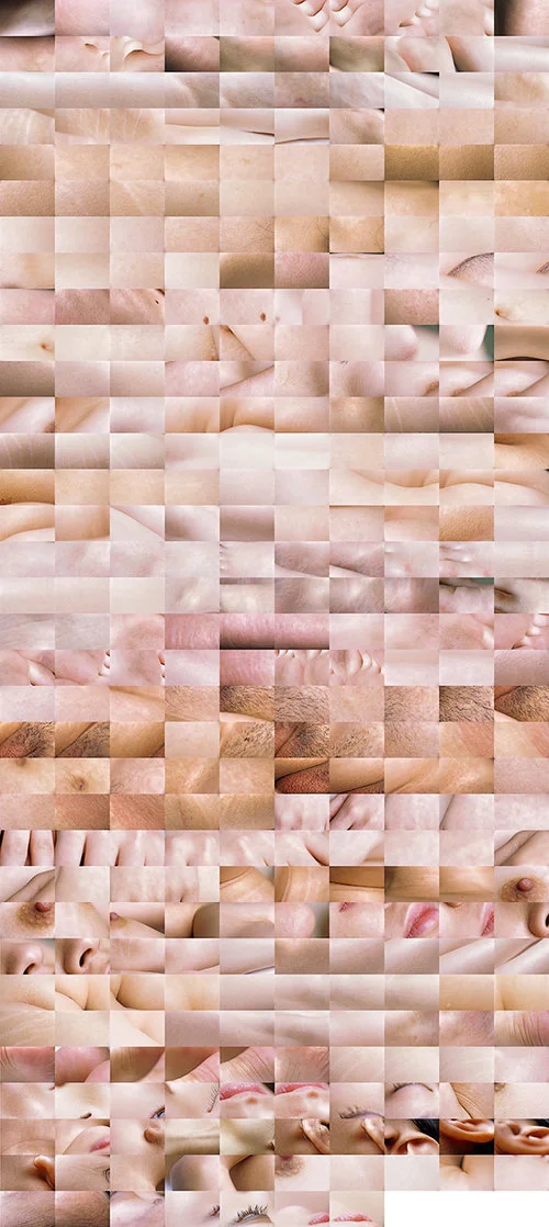 grid collage of skintones