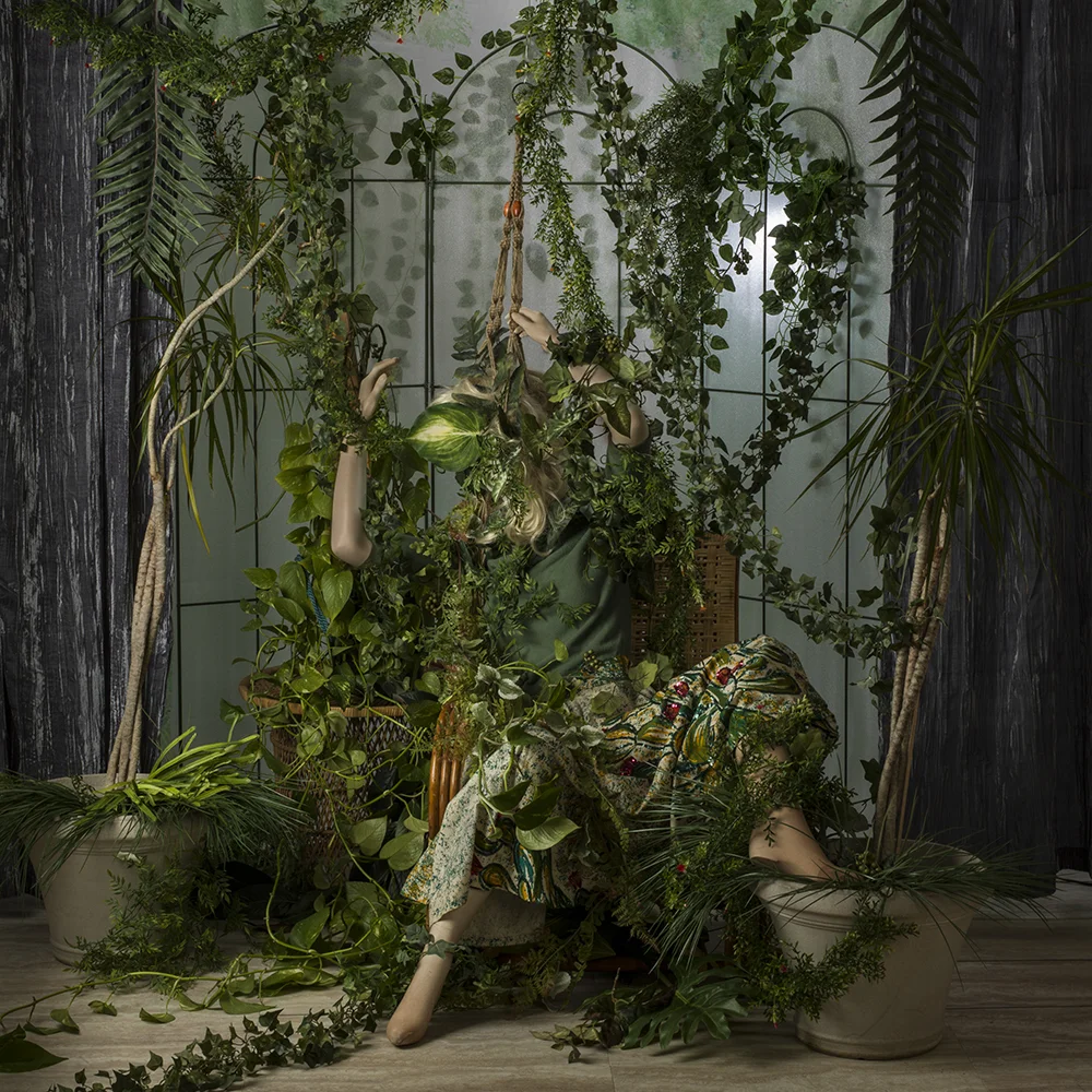 model collapsing in wrapping plants green house