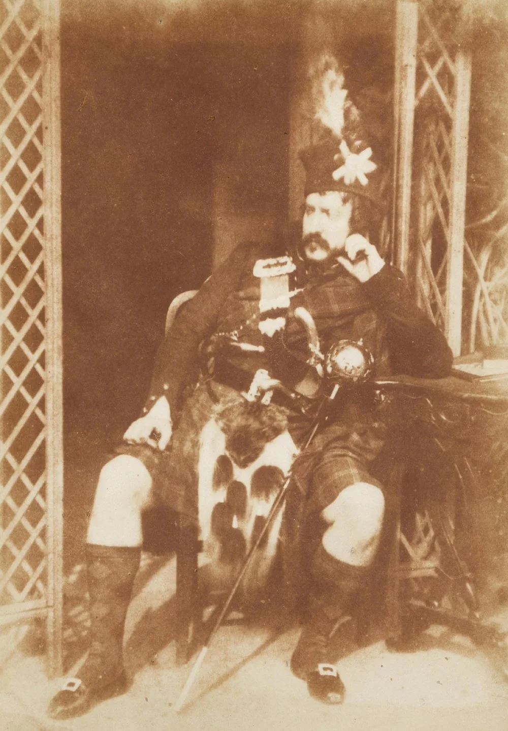 scotsman in kilt and regalia