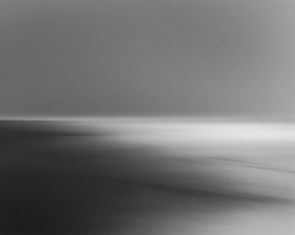 misty seascape night