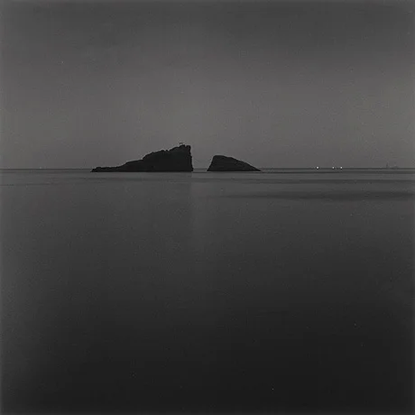 seascape rocks night