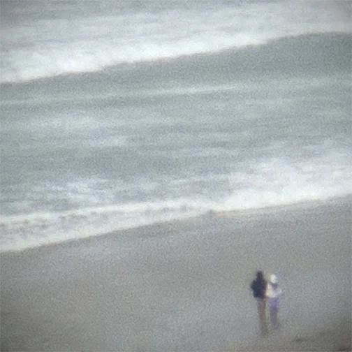 beachscape people watching sea