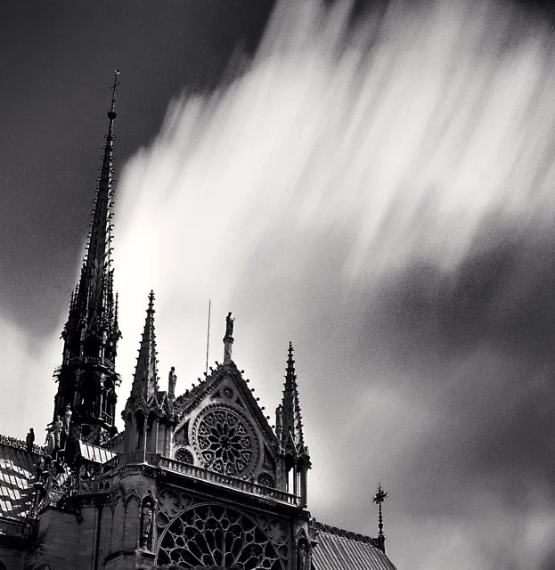 clouds over steeple