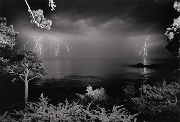 storm over ocean