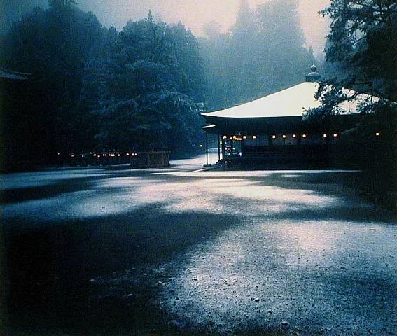 japanese building snow
