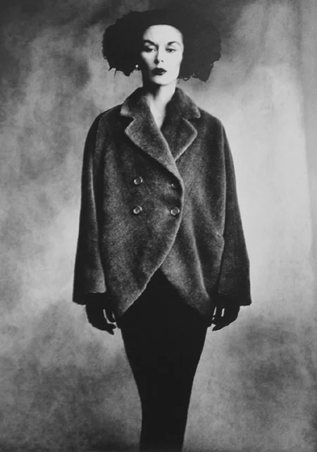 Woman in Balenciaga Coat, fashion model