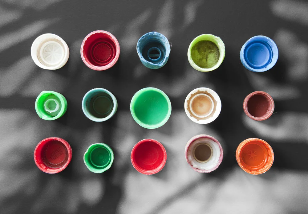 plastic bottle tops