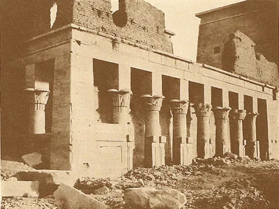 intact ruin of temple