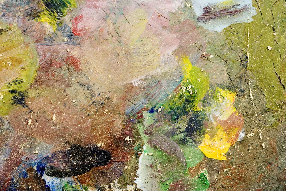 rough paint palette splotches