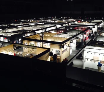 overhead view of convention center
