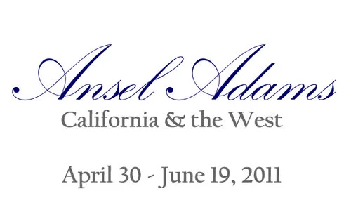 Art show poster text reads ANSEL ADAMS: CALIFORNIA & THE WEST