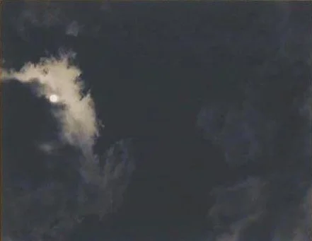 cloud with moon glow 