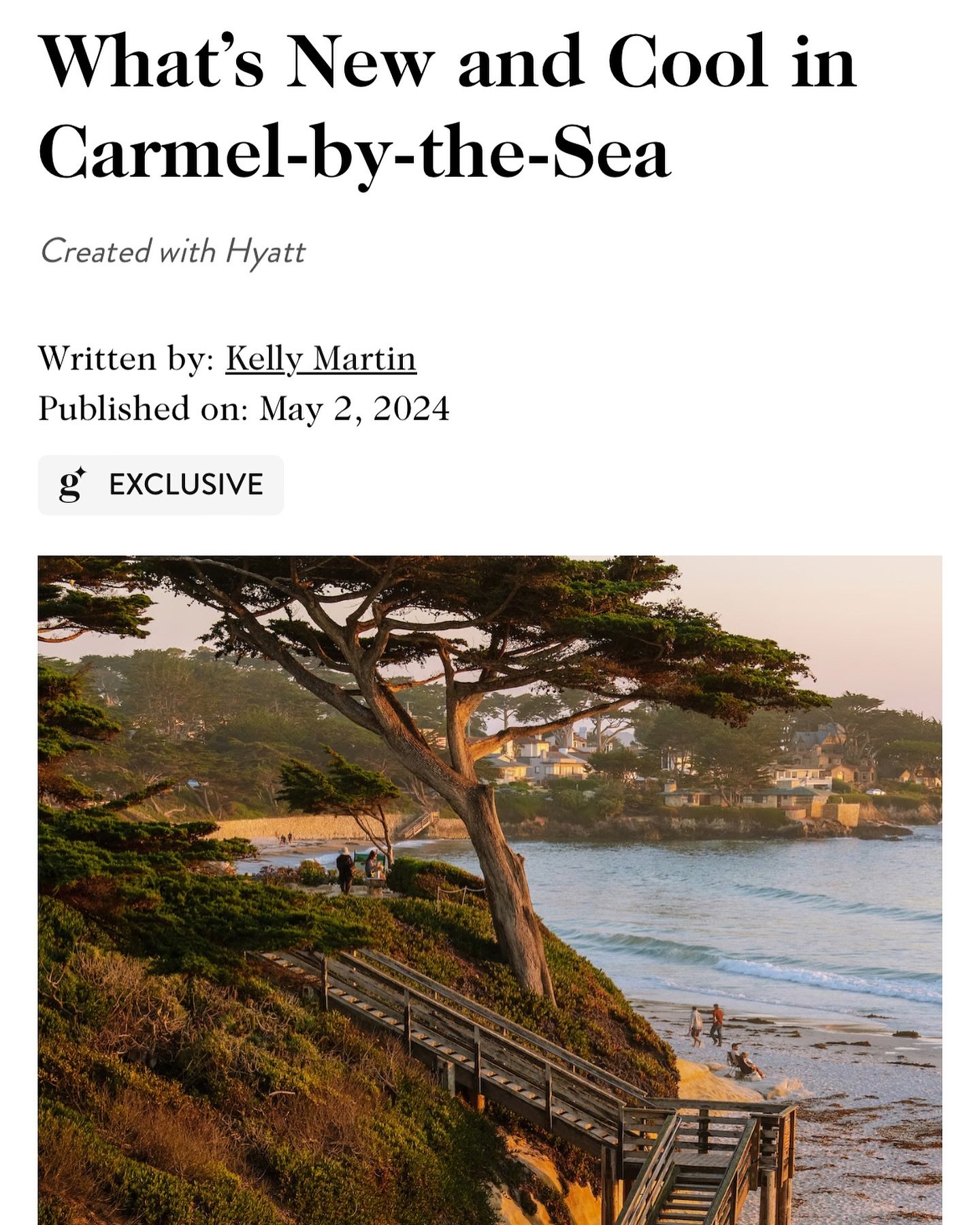 We may not be new&hellip;but apparently still cool! Thank you @gwynethpaltrow @goop @_kjmartin for the shout out. And if you&rsquo;ve never been to Carmel-by-the-Sea, please come visit us!