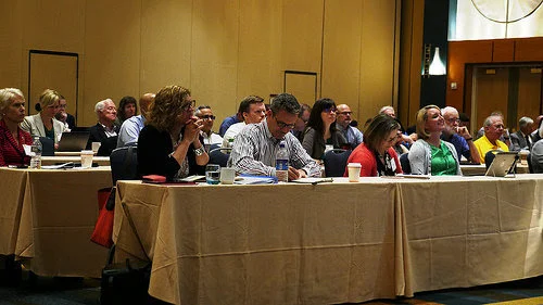 Participants at the launch meeting for the Maryland Climate Leadership Academy earlier this year.