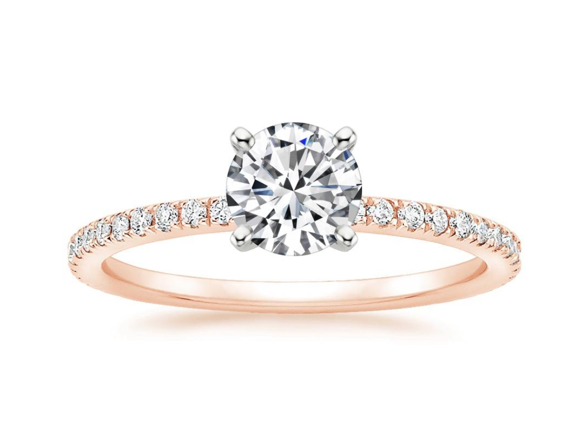 rose gold engagement rings at Providence Diamond.