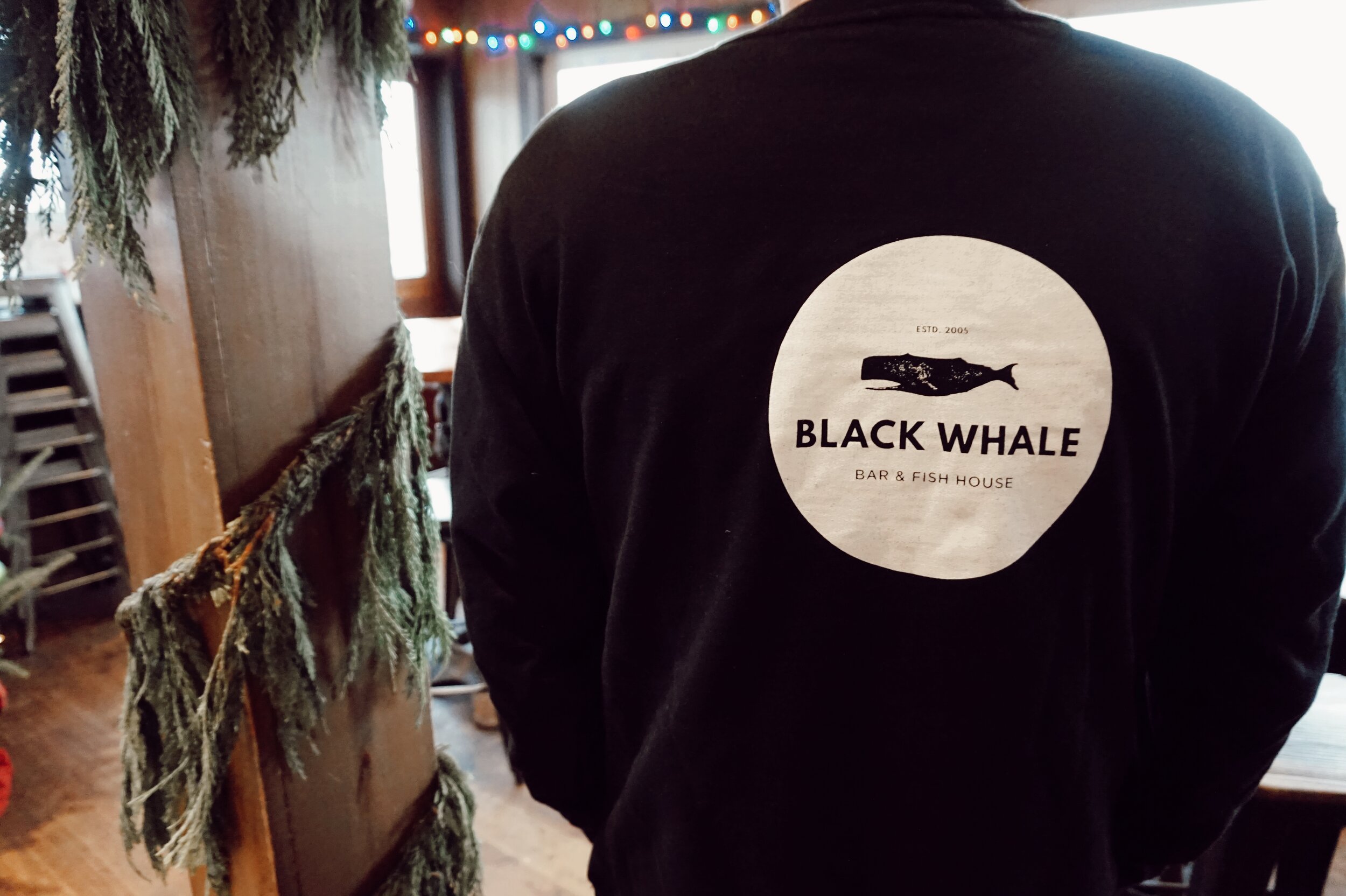 Black Whale Crewneck Sweatshirt