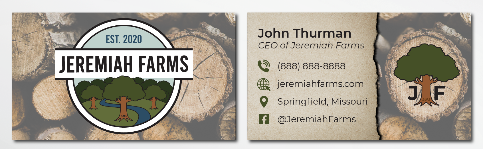 BusinessCards for Jeremiah Farms