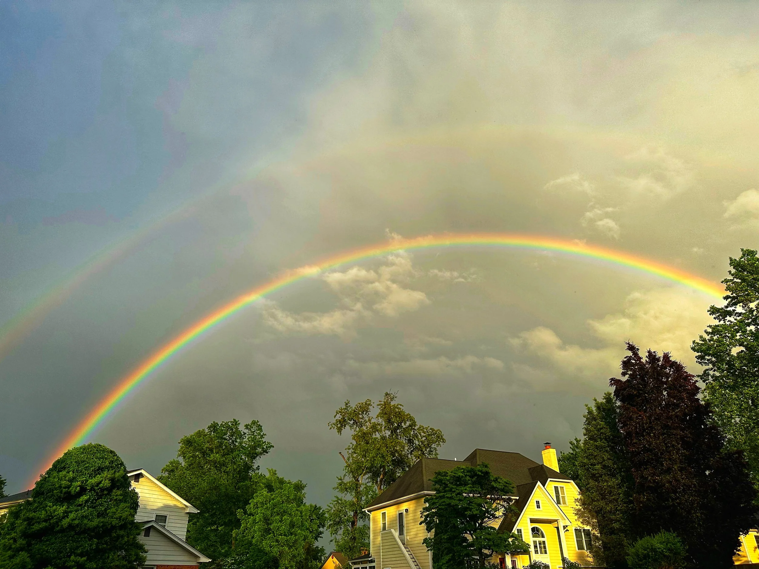 From rain to rainbows...