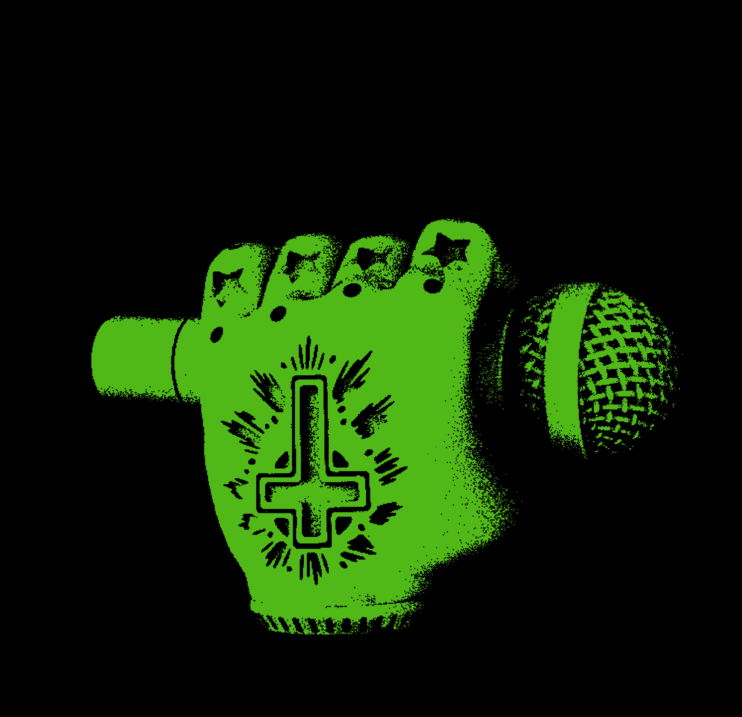 Cymatic Mitts (Green, 639 Hz) | Nocturnal Preacher | 2022