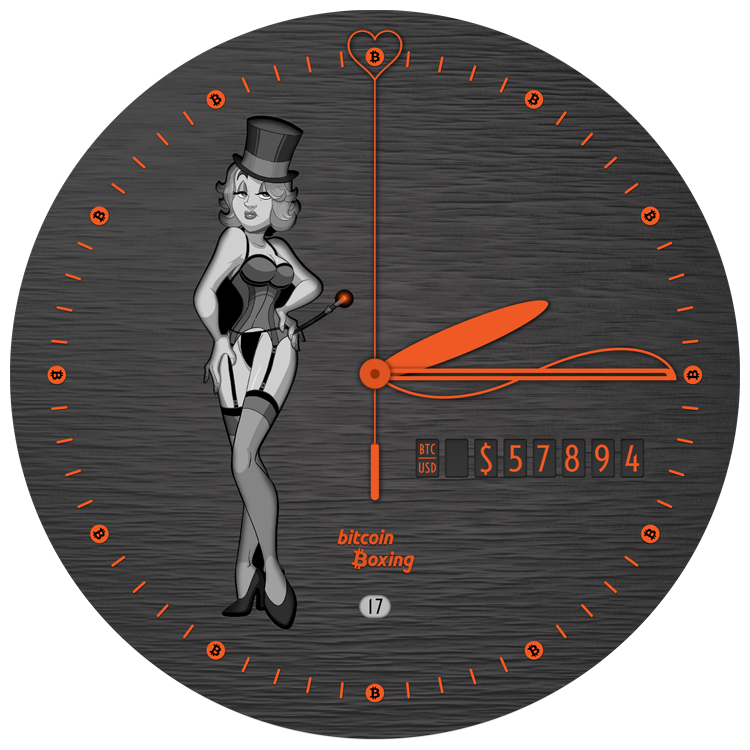 La Blonde Bitcoin | Bitcoin Boxing Clock (2024)